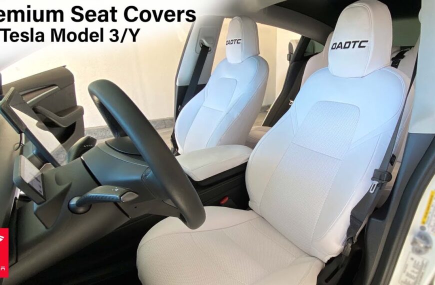 Enhance your Tesla Model Y with a stylish seat cover.