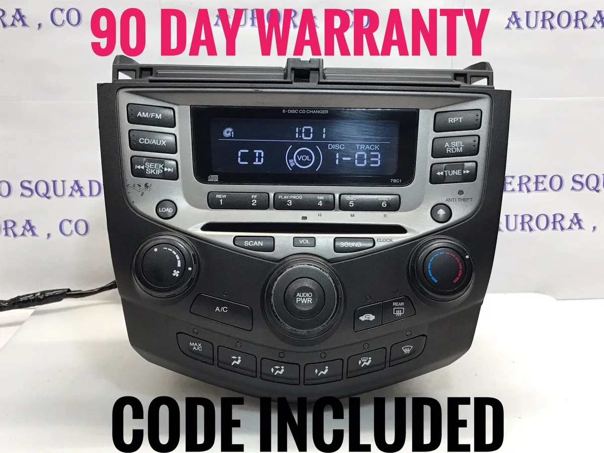 Unlock your 06 Honda Accord radio with the code
