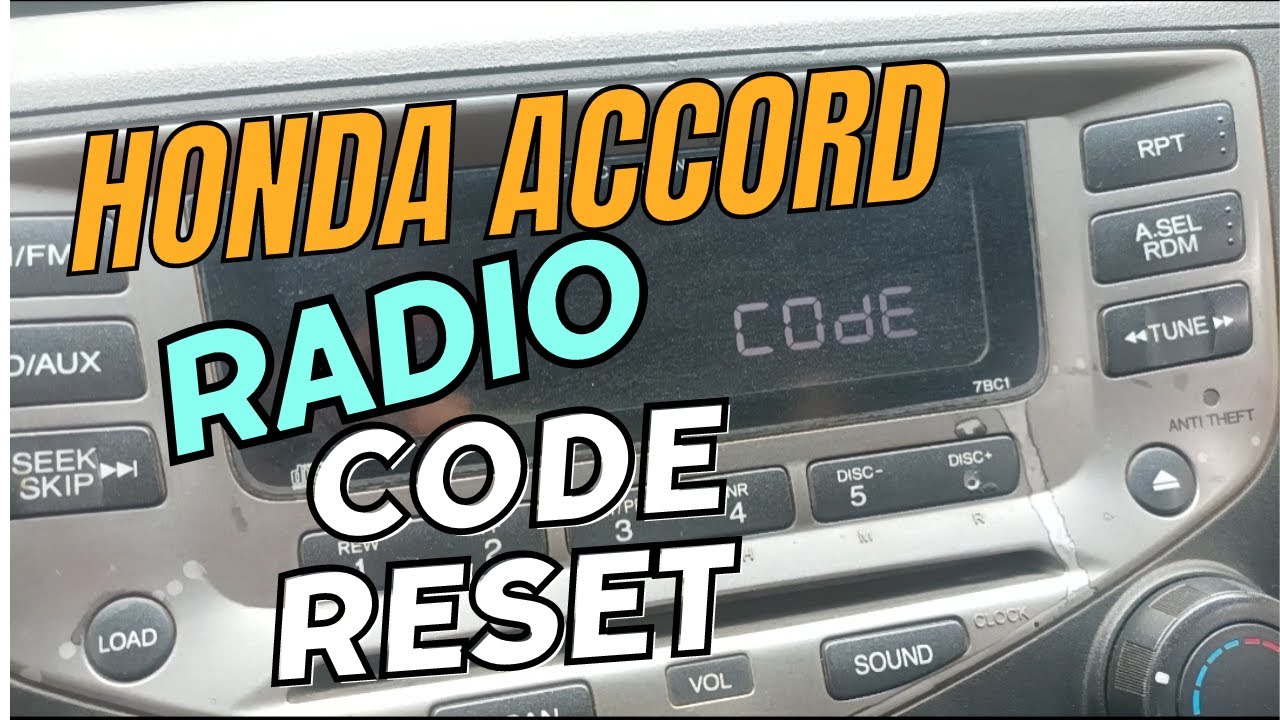 Unlock your tunes with the Honda Accord 2008 radio code