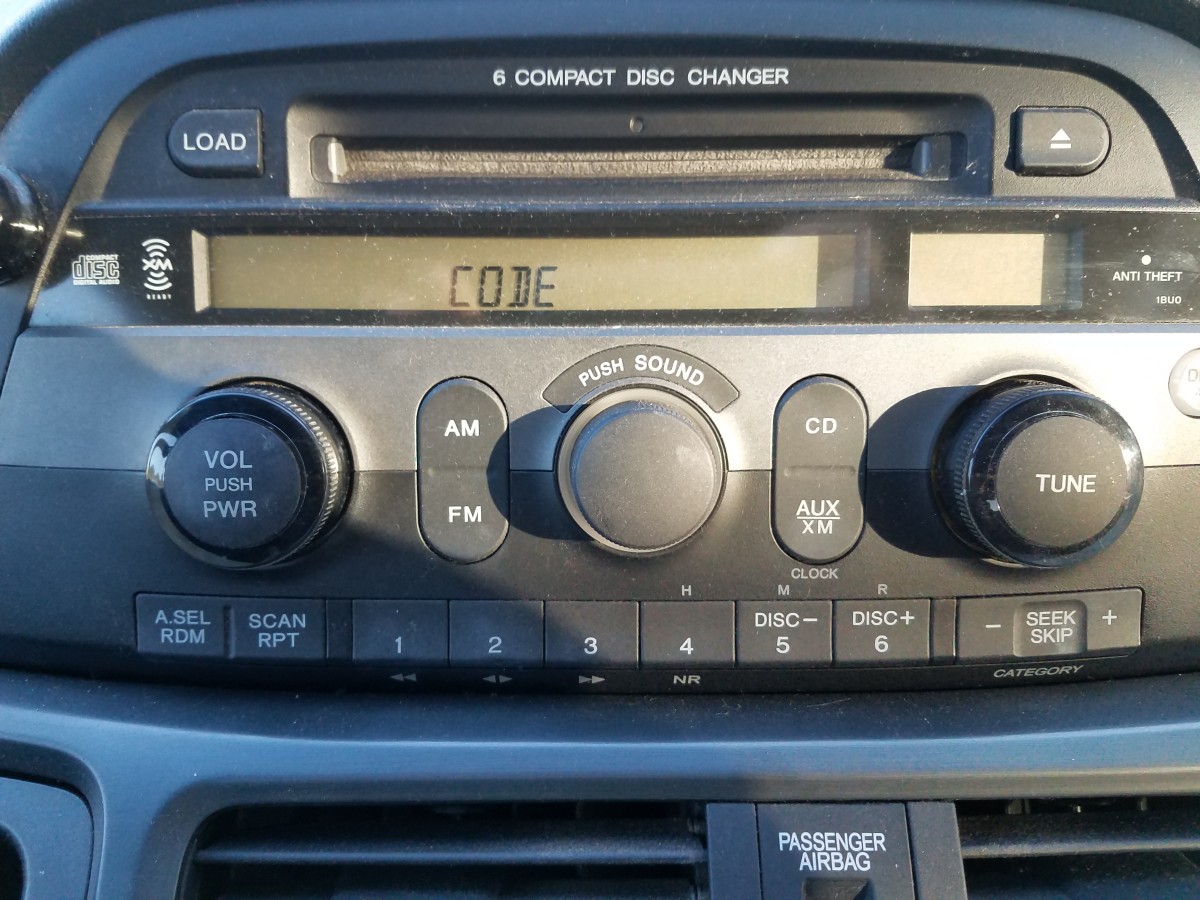 Unlocking 2004 Honda Accord stereo code.