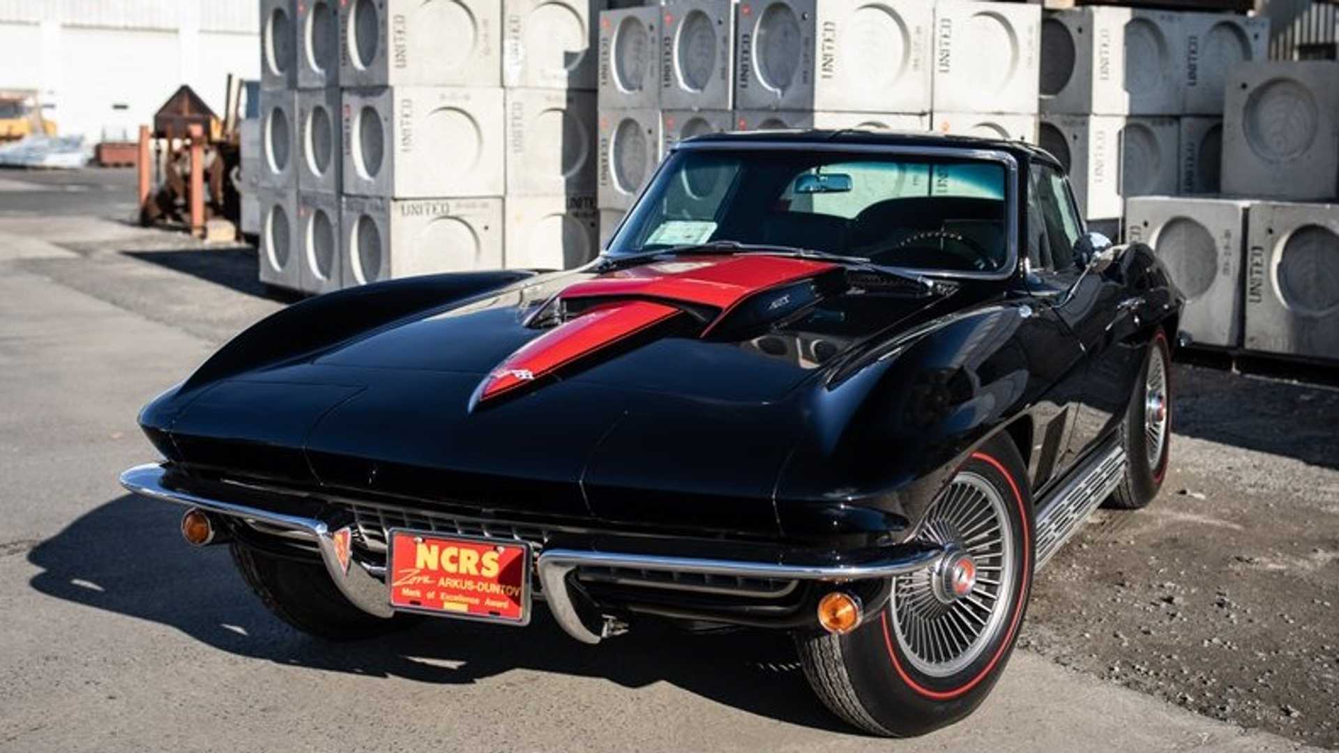 Vintage beauty: '66 Chevy Corvette, a classic masterpiece.